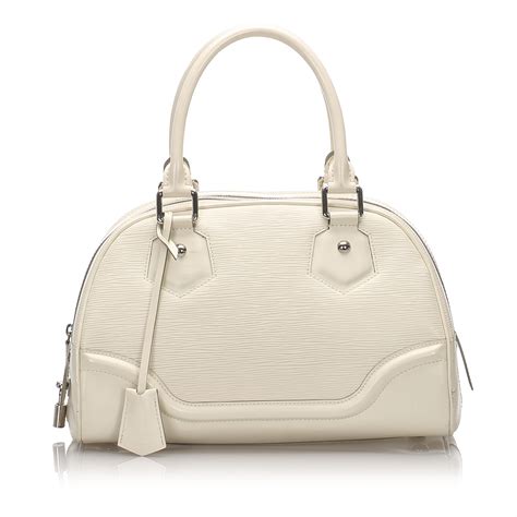 louis vuitton white bowling bag|Louis Vuitton Bowling Montaigne PM in White .